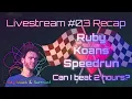 Livestream recap - Ruby Koans speed challenge sub 2h