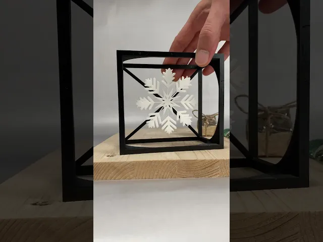 ❄️ Snowflake Cube - Floating Snowflake Design ❄️ - Pre-supported  video thumbnail