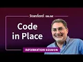 Stanford s Code in Place Info Session with Mehran Sahami