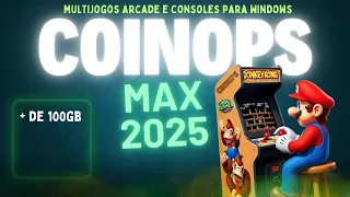 COINOPS Max 2025 - Nova Multijogos Portátil com +100GB de Jogos Clássicos de Arcade e Console
