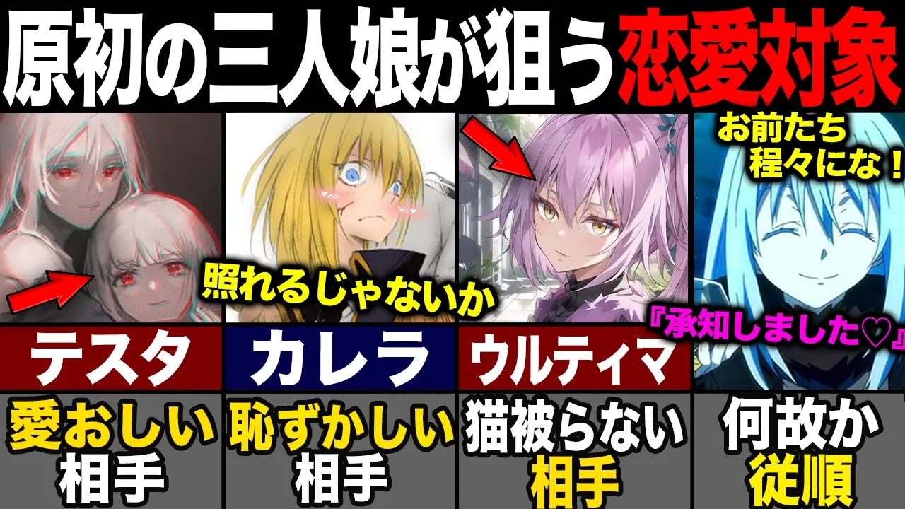 【転スラ】三人娘の恋愛事情?! 原初の悪魔が狙う存在がヤバすぎる...!