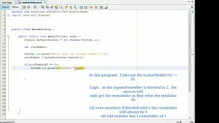 Java - Odd or Even using scanner and if else