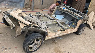 Japanese old and scrap cars are repaired and put back into use in poor countries as luxury cars ||
