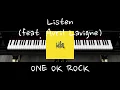Download Lagu Listen (feat. Avril Lavigne) - ONE OK ROCK [Piano]