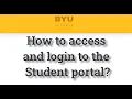 How to access and log in to the new portal
