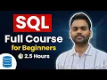 SQL Full Course for Beginners MSSQL in 2 5 Hours 2026