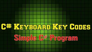 C Keyboard Key Codes Simple Program created in Visual Studio