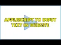 Applescript to input text in website 2 Solutions