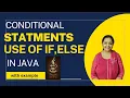 Conditional Statements In Java use of if else in Java
