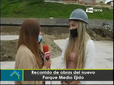 Recorrido de obras del nuevo parque Medio Ejido