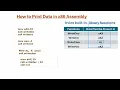 how to print data on screen inx86 assembly language
