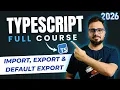 TypeScript Tutorial - Modules in TypeScript