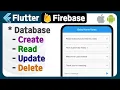 Flutter with Firebase 3 - Database Create Read Update Delete example tutorial