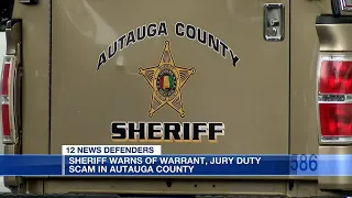 Sheriff warns of warrant jury duty scam in Autauga County