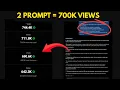 How to Get Views on YouTube Using AI 700K Views Proof