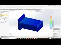 Static Simulation of Simple Beam FEA Analysis Structure Simulation in Solidworks