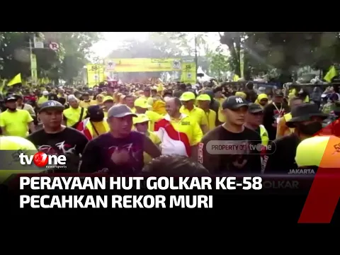 Partai Golkar Catatkan Rekor Muri Peserta Jalan Sehat Terbanyak