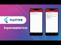 Flutter Widget 86 Expandable Text Useful Widget in Flutter App Speed Code