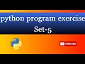 set 5 Write a Python program to create set difference - and a symmetric difference