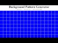Background Pattern Generator HTML CSS and JS