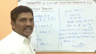TEMPLATES IN C FUNCTION TEMPLATE IN C WITH EXAMPLE OVERLOADING OF FUNCTION TEMPLATE IN C