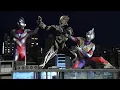Download Lagu Ultraman Trigger and Ultraman Tiga fight against Kyrieloid ウルトラマントリガーとウルトラマンティガがキリエロイドと戦う