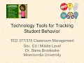 SecEd Management Technology Tools for Tracking Student Behavior