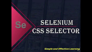 Selenium CSS Selector Selenium Tutorial For Beginner CSS Selector in selenium WebDriver