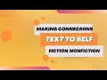 Making connections - Text to Self
