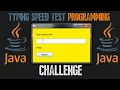 Java Programming Typing Speed Test for Beginners 2025