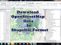 How to download OpenStreetMap data in shapefile Vector format Free GIS Data