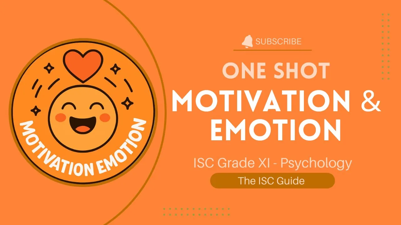 Motivation and Emotion | ISC 11 Psychology- Unit 4 | The ISC Guide