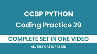 Coding Practice 29 Complete Set Python ccbp Answers Coding Key