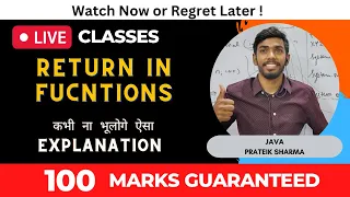 Return in Function Computer Class 10 ICSE ISC Java Programming