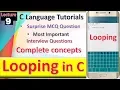 Loops in c Lecture 9 C Language Tutorial