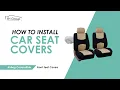 How to Install Airbag Compatible Front Car Seat Covers Step by Step Tutorial - FH Group Auto FB051