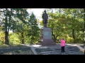 Mark Twain statue in Riverview Park Hannibal Missouri