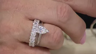 Moissanite Solitaire Ring 14K Gold on QVC