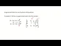 Writing Augmented Matrices