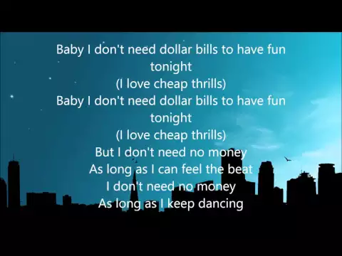 Download MP3 Sia - Cheap Thrills ( Lyrics )