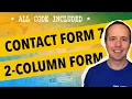 Contact Form 7 Tutorial - Create a 2-Column Responsive Form With Contact Form 7 CF7 Tuts Part 4