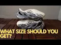 What Size Should You Buy In The YZY Adidas Cream Clay Foam Runners Yeezy Foam Size Guide