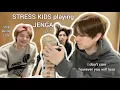 [ENG] Stray Kids playing Jenga and it was so stressful (Felix, Seungmin, I.N aka BokSeungAh)