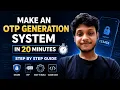 Generate OTP in MINUTES Not Hours Java project In 20 mins Coding Skills In Java