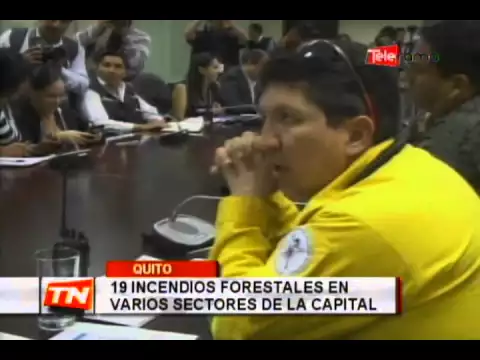 19 incendios forestales en varios sectores de la capital