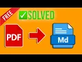 How to Convert PDF to Markdown File for FREE PDF to MD Easy Step-by-Step Guide