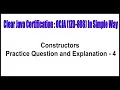 Java Certification Constructors Practice Question and Explanation - 4 by Durga Sir
