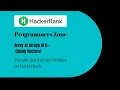 Variable sized array hackerrank - arrays of array using vectors an easy solution c