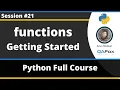 Functions - Getting started Python Tutorial