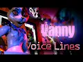 [FNaF SFM] Security Breach - Vanny voice lines animated